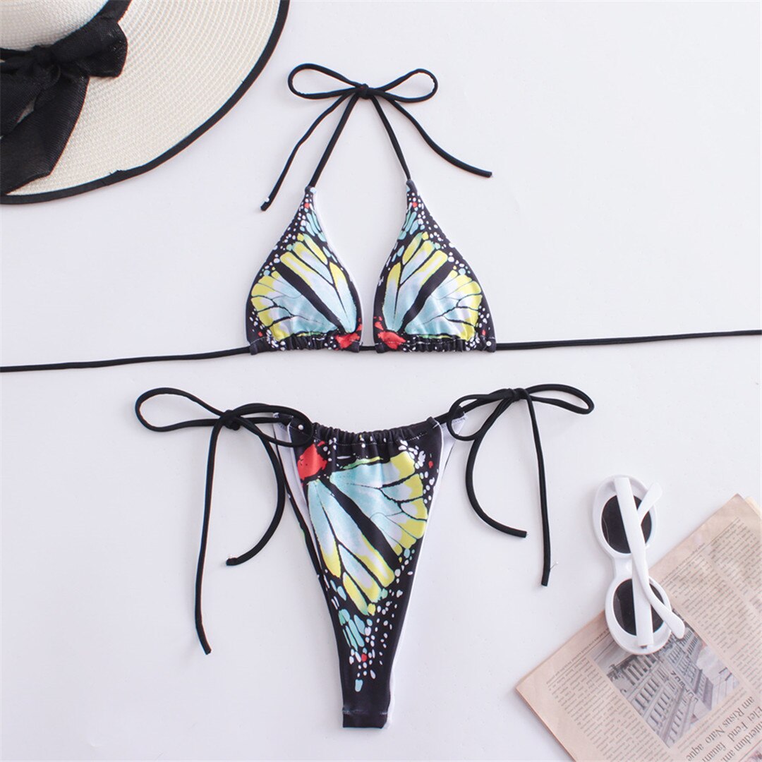 Margot's Butterfly Printed Bikini