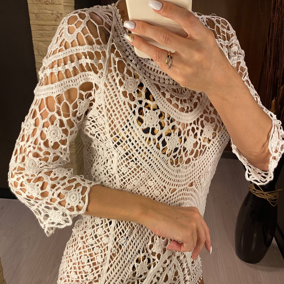 Margarita's Lace Crochet Dress