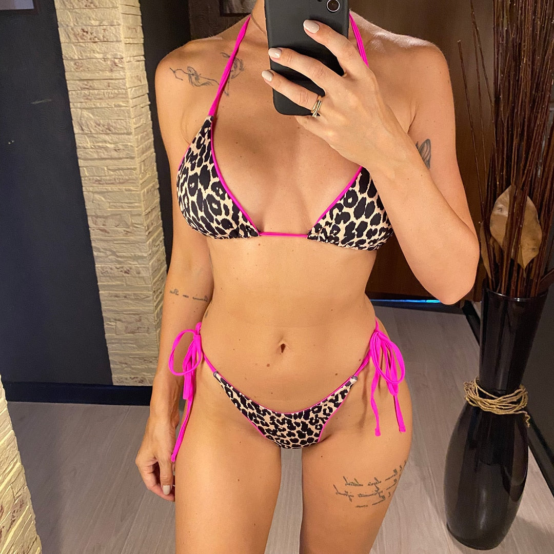 Heather's Leopard Bikini