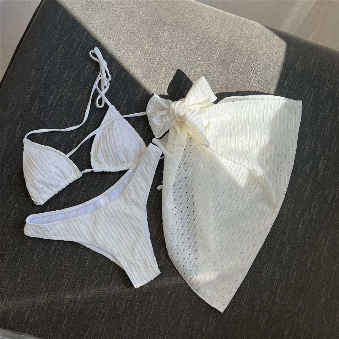 Soraya's Wrinkled Sarong & Bikini