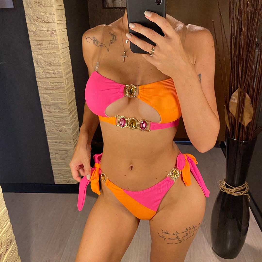 Yailin's Two Tone Bikini