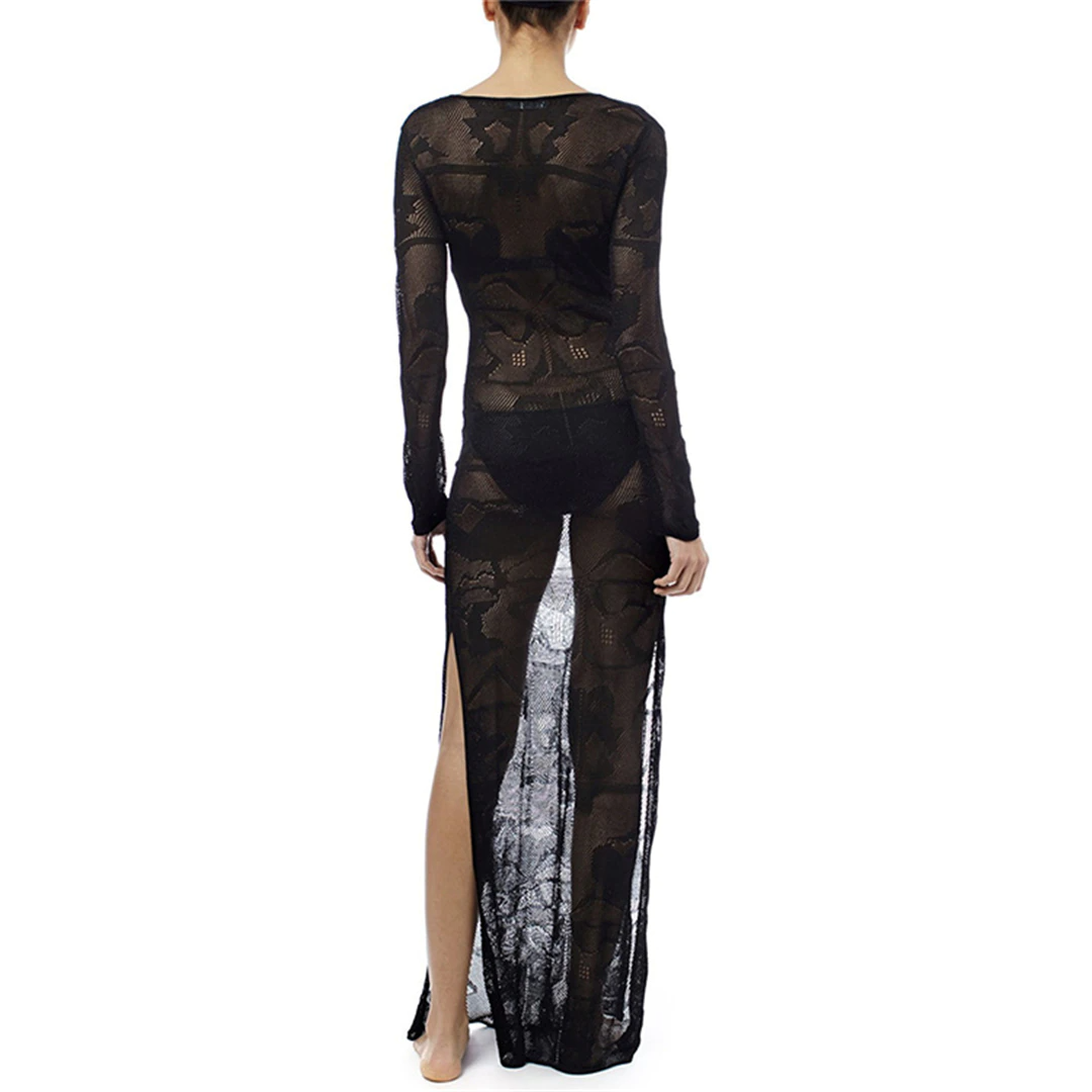 Pina's Knitted Long Cover Up