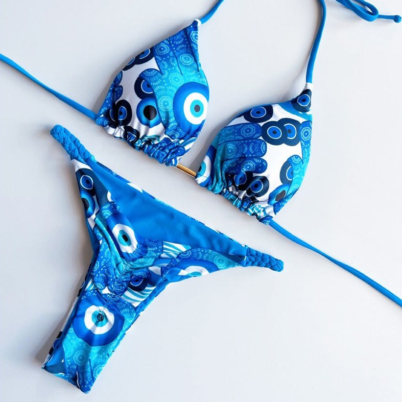 Chiara's Printed Halter Bikini