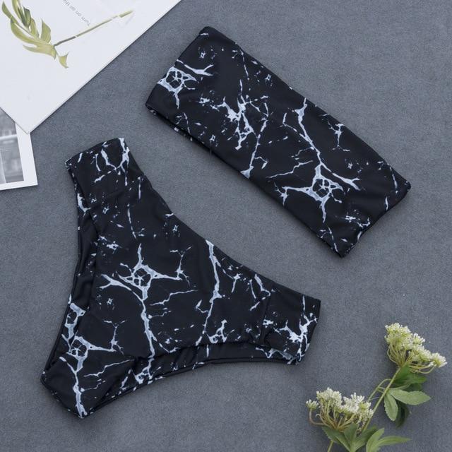 Lorelai's Marble High Waist Bikini