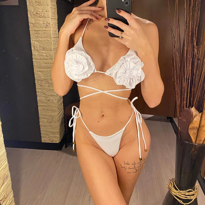 Luna's Halter Flower Bikini