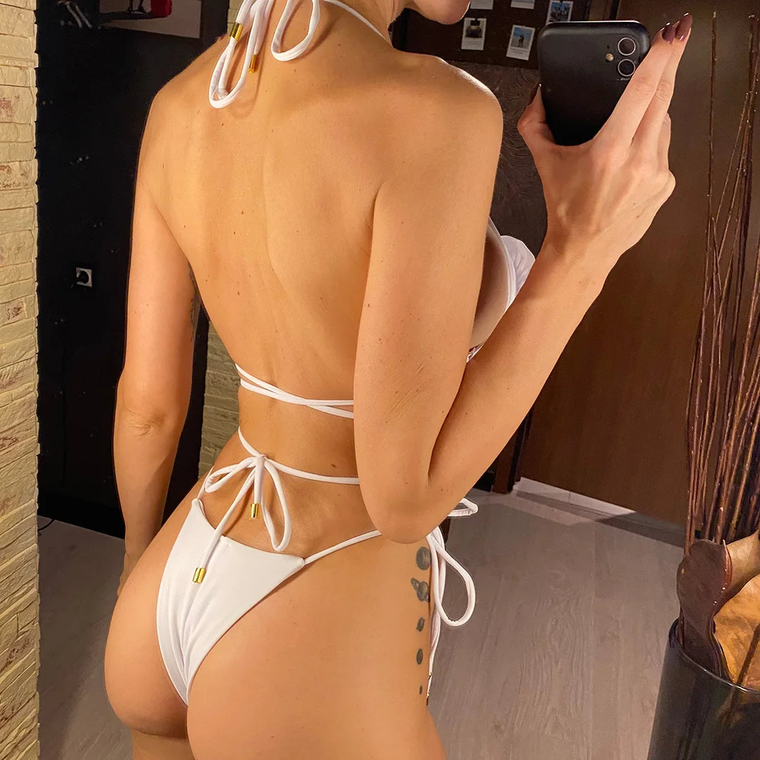 Luna's Halter Flower Bikini