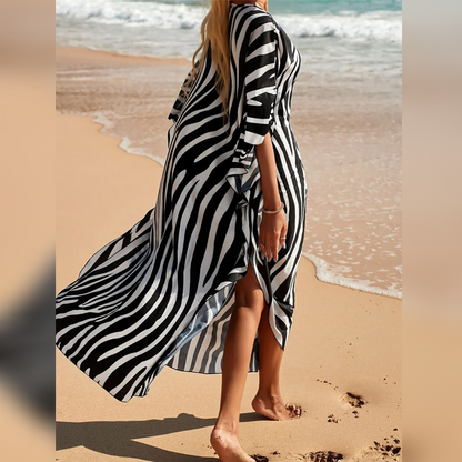 Dalia's Zebra Printed Cover Up