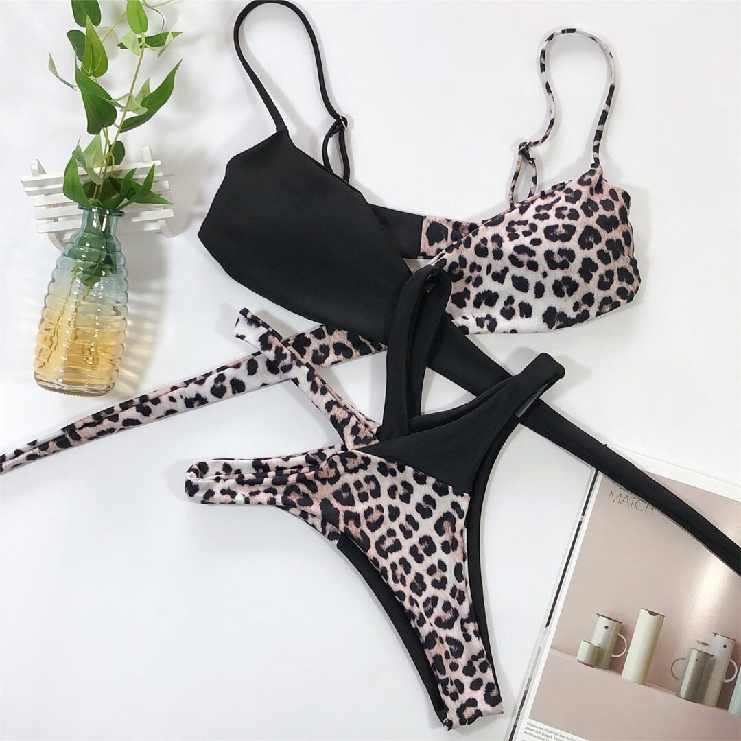 Iman's Leopard Bikini
