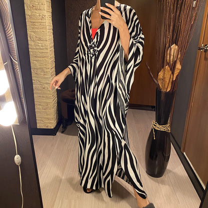 Dalia's Zebra Printed Cover Up