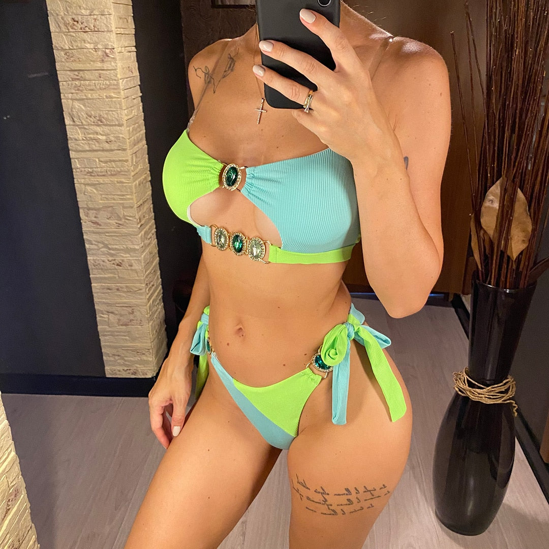 Yailin's Two Tone Bikini