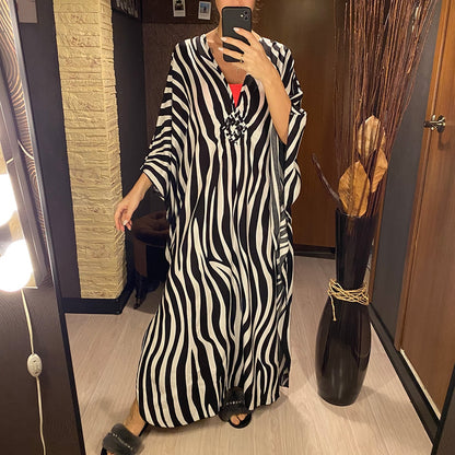 Dalia's Zebra Printed Cover Up